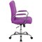 Emma and Oliver Mid-Back Vinyl Executive Swivel Office Chair with Chrome Base and Arms